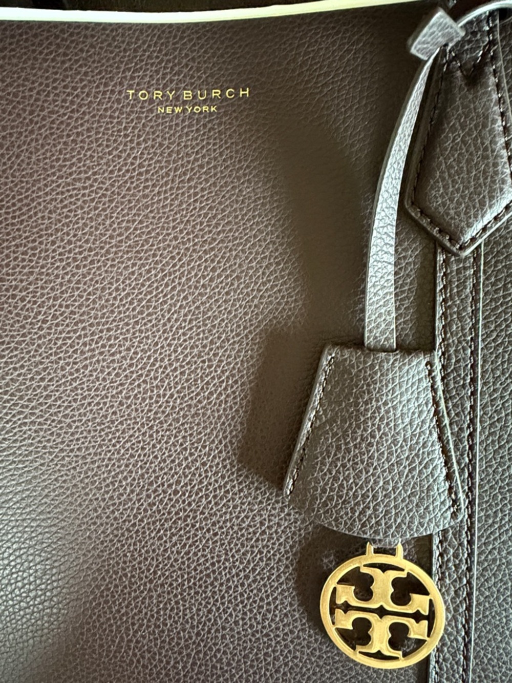 Tory Burch Perry Triple Compartment Leather Tote - Picture 11 of 14